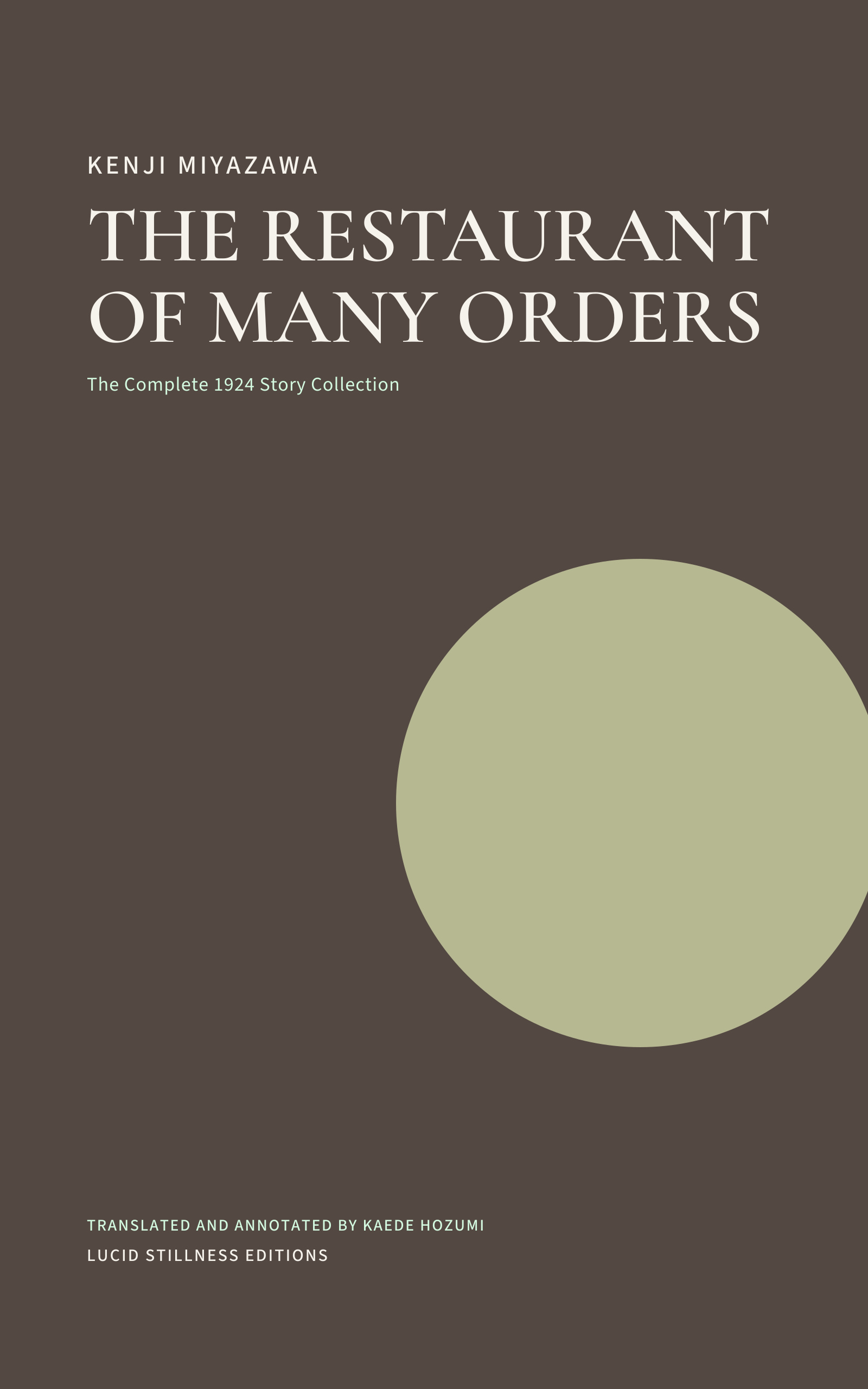 The Restaurant of Many Orders cover